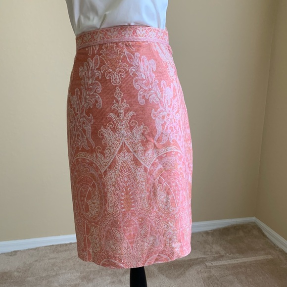Coral Design A-line Skirt - Picture 1 of 2